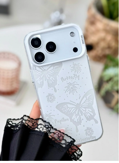  Iphone 17 Promax Uyumlu Parmak İzi Bırakmaz Baskı Desenli Metalik ELECTRO Silikon Kılıf