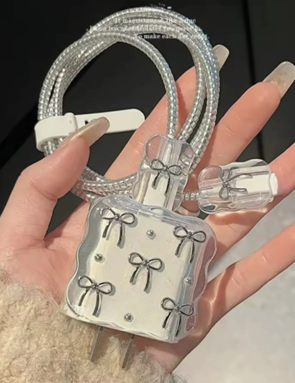  iPhone 18/20 W Şarj Cihazı Uyumlu 5 Parça Şarj Koruma Seti