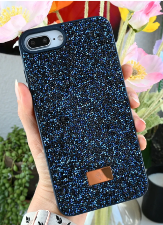 Iphone 6 Plus 7 Plus Ve 8 Plus Uyumlu Elmas Tasarımlı Taşlı Işıltılı Parlak Pırlanta Silikon Kılıf