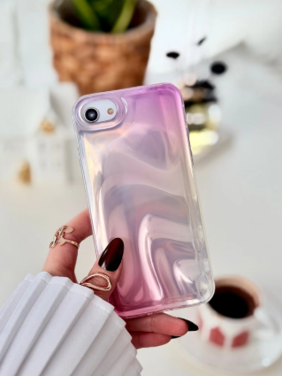  Iphone 7 - 8 - Se 2020 - Se 2022 Uyumlu Shine SATEN Renk Geçişli Esnek Silikon Kılıf