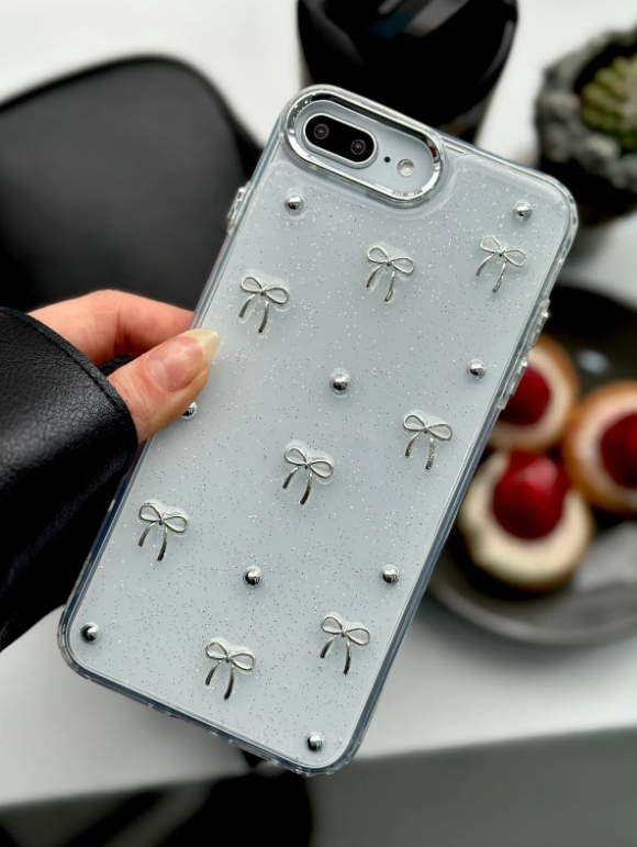  Iphone 7 Plus Ve 8 Plus Uyumlu Mini Fiyonk Oyuncak Tasarımlı Esnek Silikon Kılıf