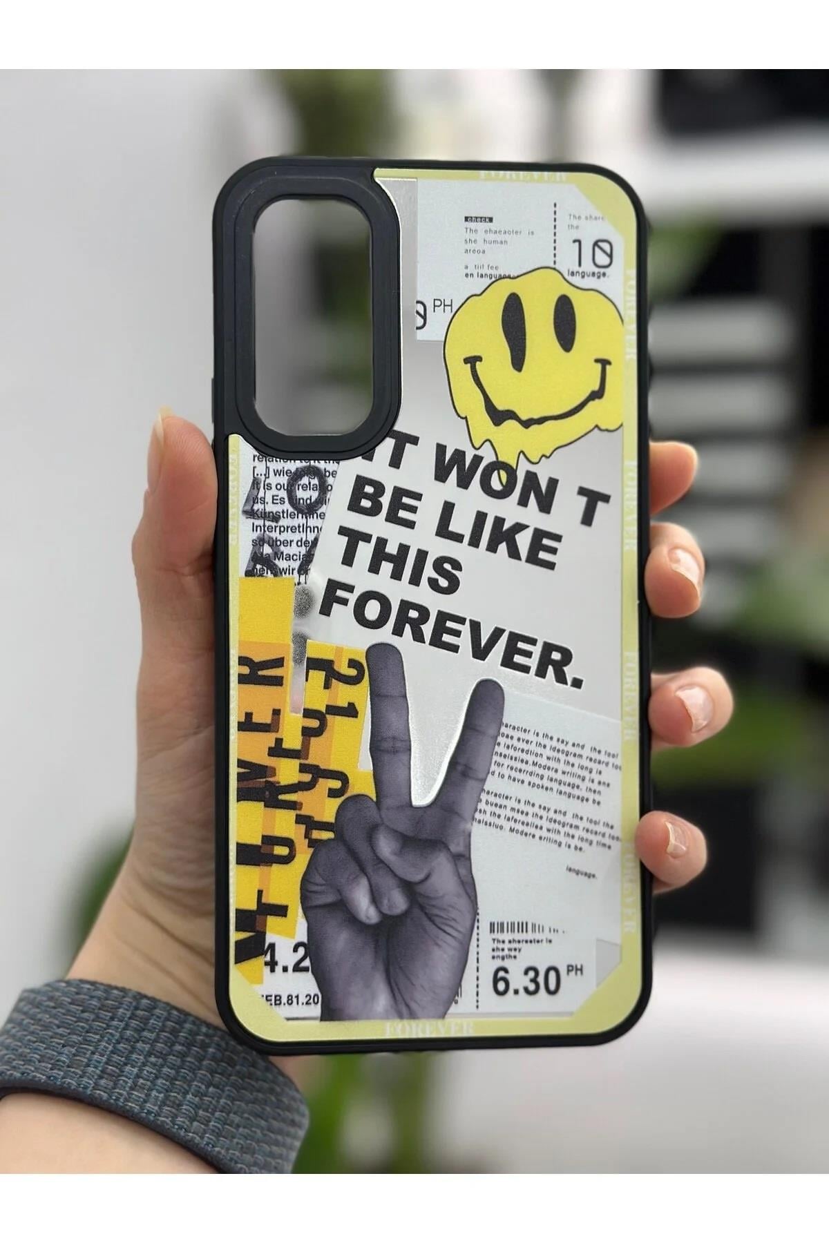  Samsung Galaxy A34 Uyumlu Aynalı Forever Tasarımlı Silikon Kılıf