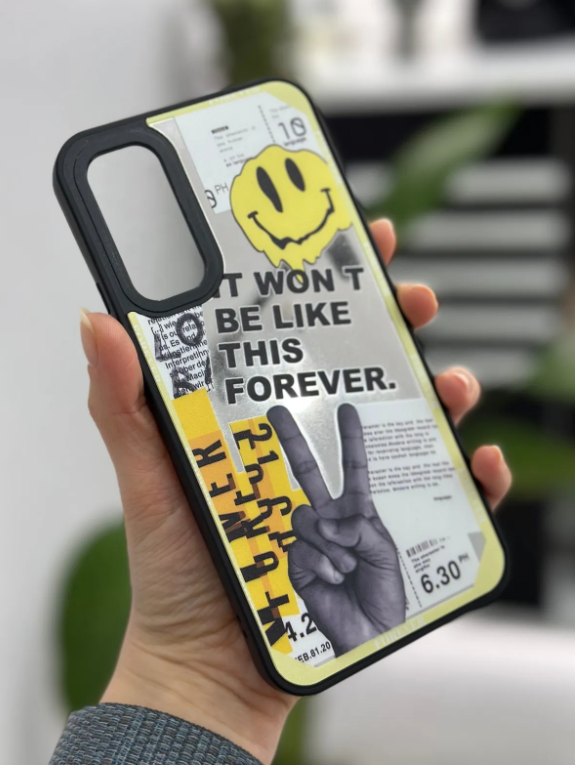  Samsung Galaxy A54 Uyumlu Aynalı Forever Tasarımlı Silikon Kılıf