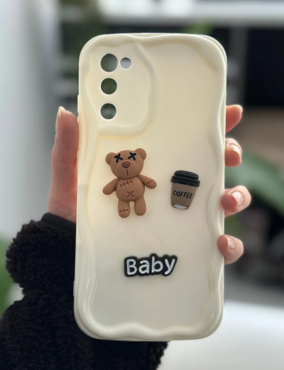  Samsung Galaxy S20FE Uyumlu Krem Baby Tasarımlı Silikon Kılıf