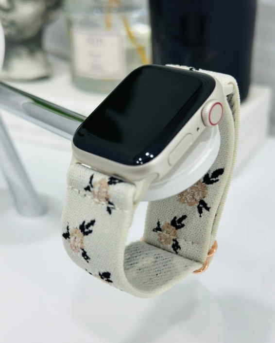 Apple Watch 38mm-40mm-41mm Uyumlu Seri 2/3/4/5/6/7/8/9/SE Terletmez Esnek Dokuma Kordon
