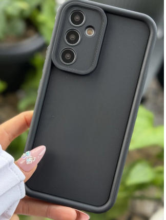 Galaxy A55 UyumluMat Lansman Parmak İzi Bırakmaz Silikon Kılıf