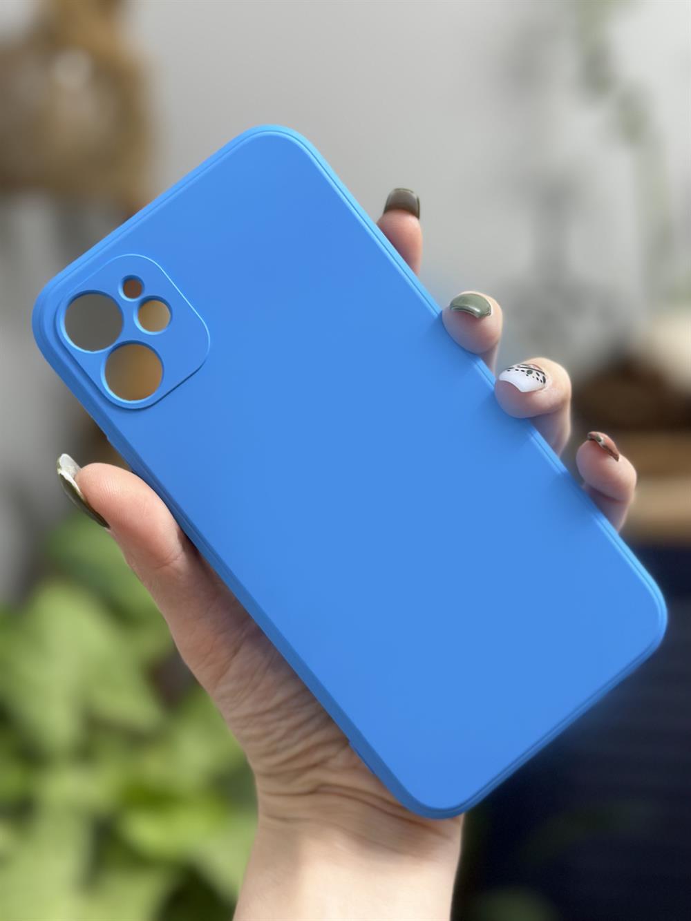 Iphone 11 Uyumlu ( 12 GÖRÜNÜMLÜ KÖŞELİ ) İçi Kadife Lansman Kılıf