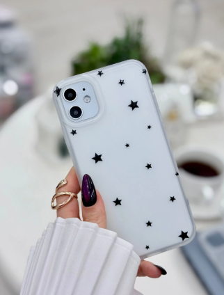 Iphone 11 Uyumlu Darbe Önleyici Parmak İzi Bırakmaz Mat Şeffaf Baskılı Silikon Kılıf