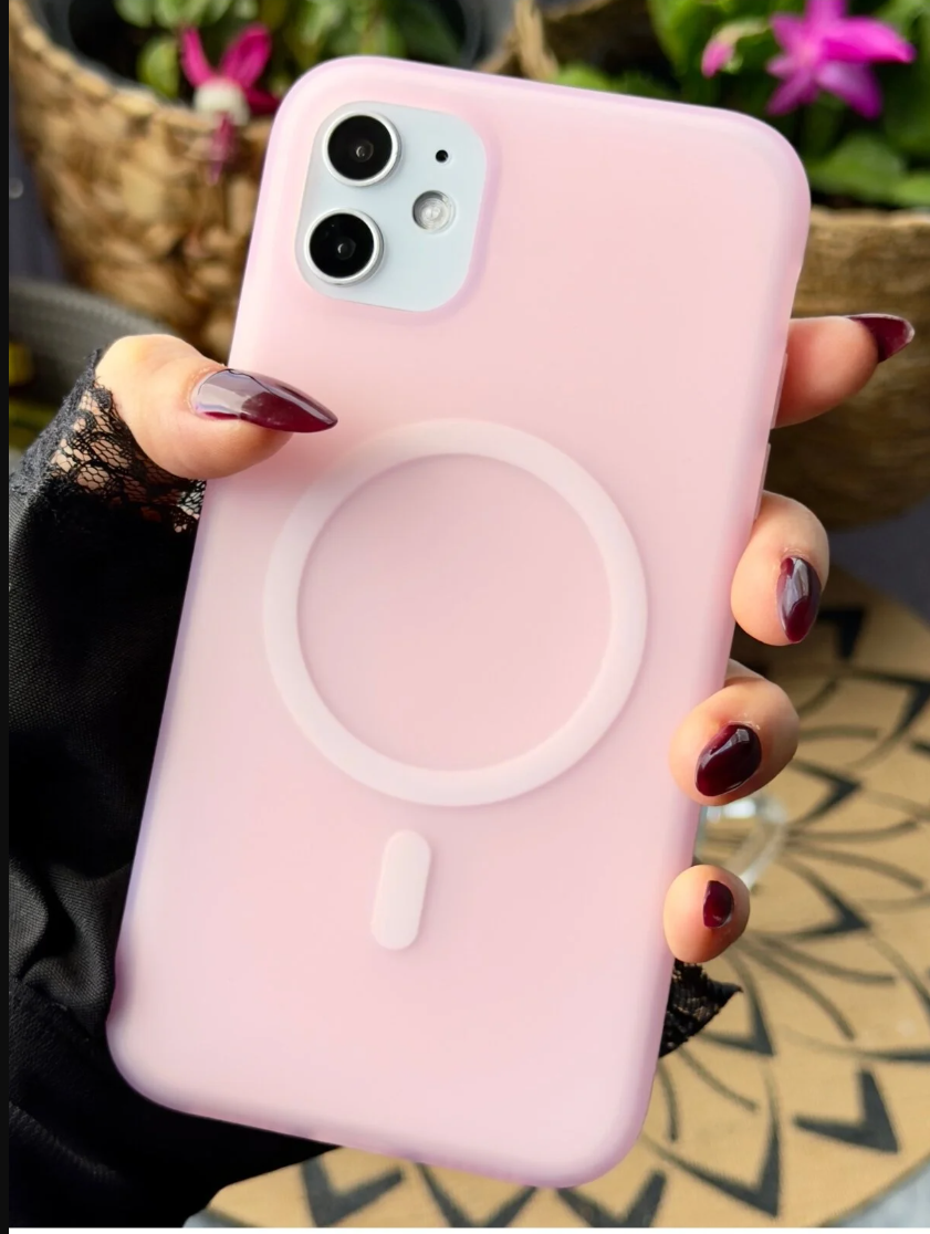 Iphone 11 Uyumlu MAGSAFE Özellikli Mat Parmak İzi Bırakmaz Darbe Önleyici Şeffaf Silikon Kılıf