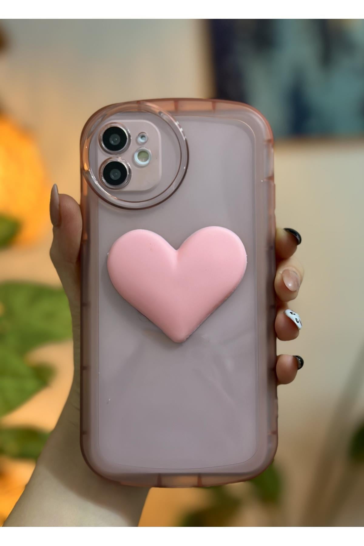 iPhone 11 Uyumlu Oyuncaklı Kalp Desenli Kılıf