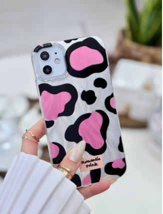 Iphone 11 UYUMLU Shine Pembe Leoapar Renk Geçişli Parlak Silikon Korumalı Kılıf