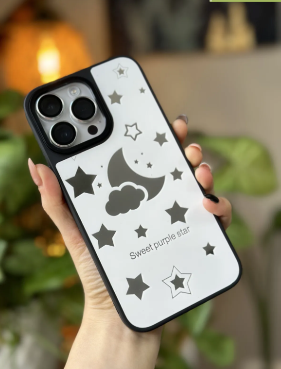 Iphone 14 PROMAX Aynalı Tasarımlı Kenarları Silikon Kılıf