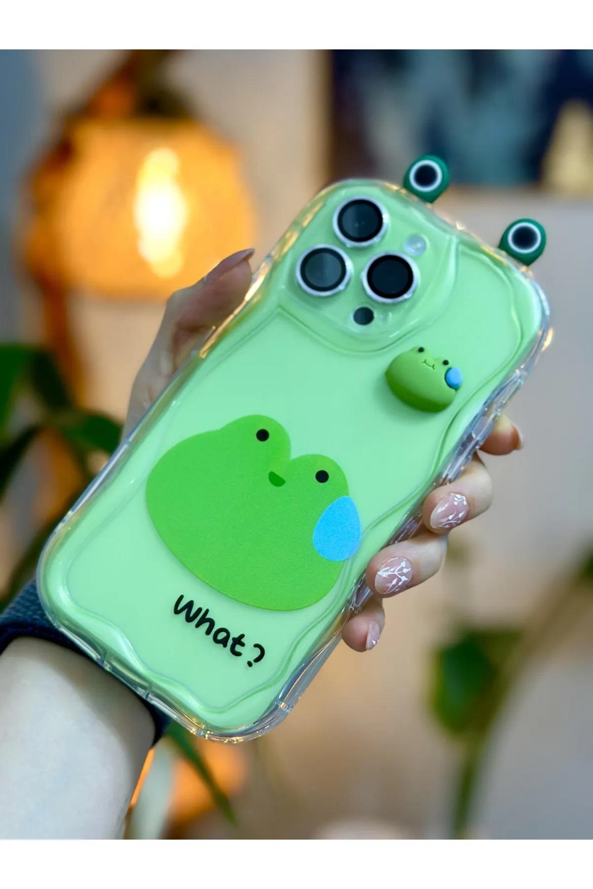 Iphone 14 PROMAX Uyumlu Kulaklı Oyuncaklı Tasarımlı Silikon Kılıf