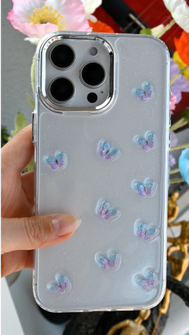 Iphone 16 Promax Uyumlu MİNİ Kelebek Oyuncak Tasarımlı Silikon Kılıf