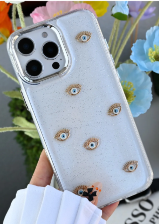 Iphone 16 Promax Uyumlu Mini Nazar Oyuncak Tasarımlı Silikon Kılıf