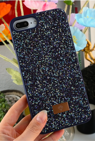 Iphone 6 Plus 7 Plus Ve 8 Plus Uyumlu Elmas Tasarımlı Taşlı Işıltılı Parlak Pırlanta Silikon Kılıf