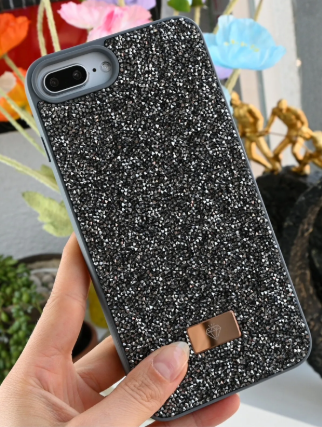 Iphone 6 Plus 7 Plus Ve 8 Plus Uyumlu Elmas Tasarımlı Taşlı Işıltılı Parlak Pırlanta Silikon Kılıf