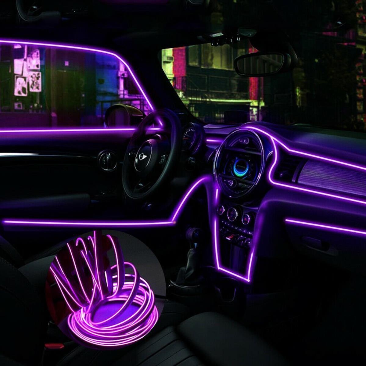 2 METRE Araç İçi Neon Ambians Aydınlatma İp Led KIRMIZI