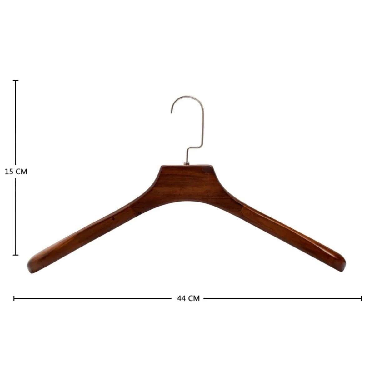 Ahşap Ceket Gömlek Askısı Erkek Boy 5 Adet Yüksek Kalite 44 cm