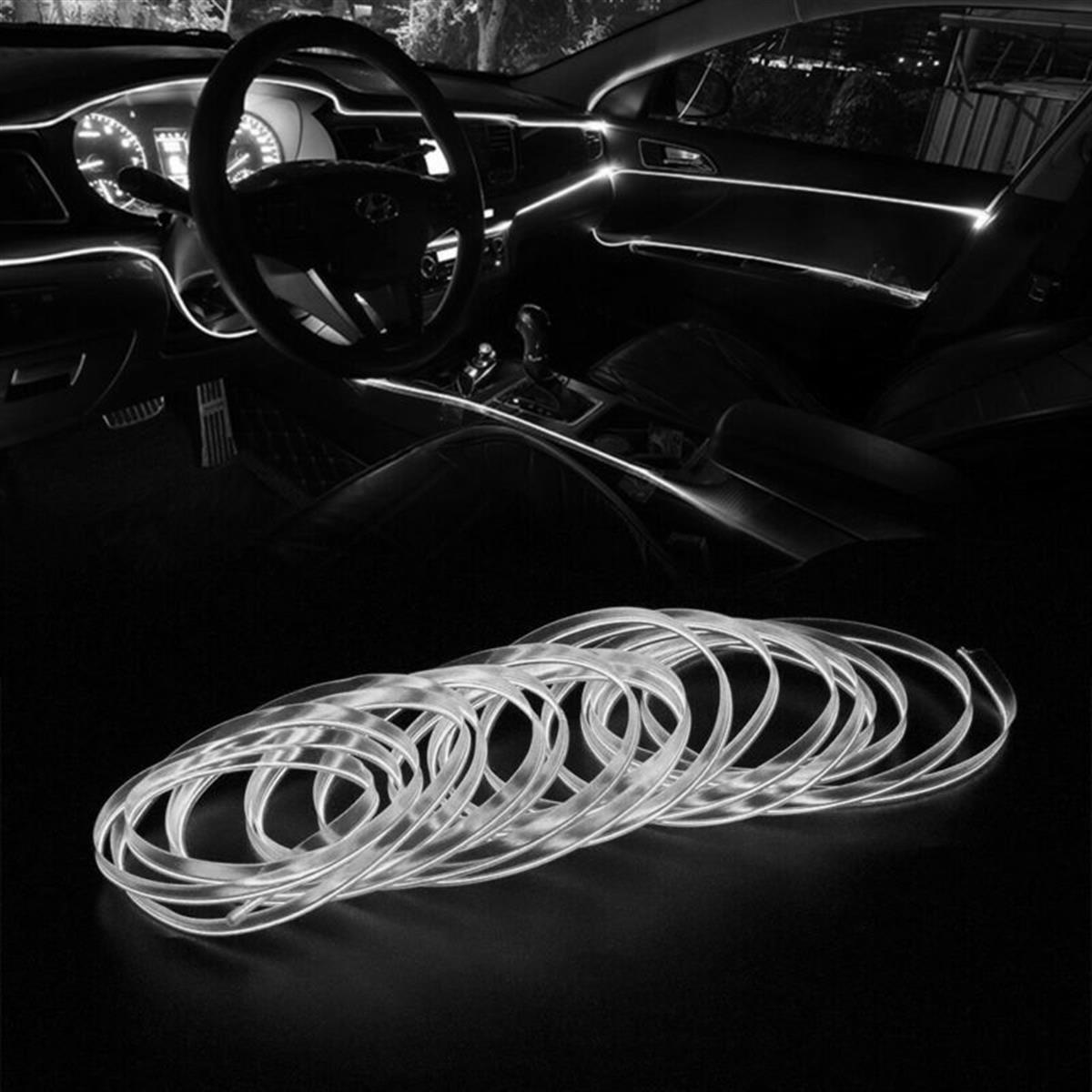 Araç İçi Neon Ledi Torpido İp Led 5 Metre BEYAZ
