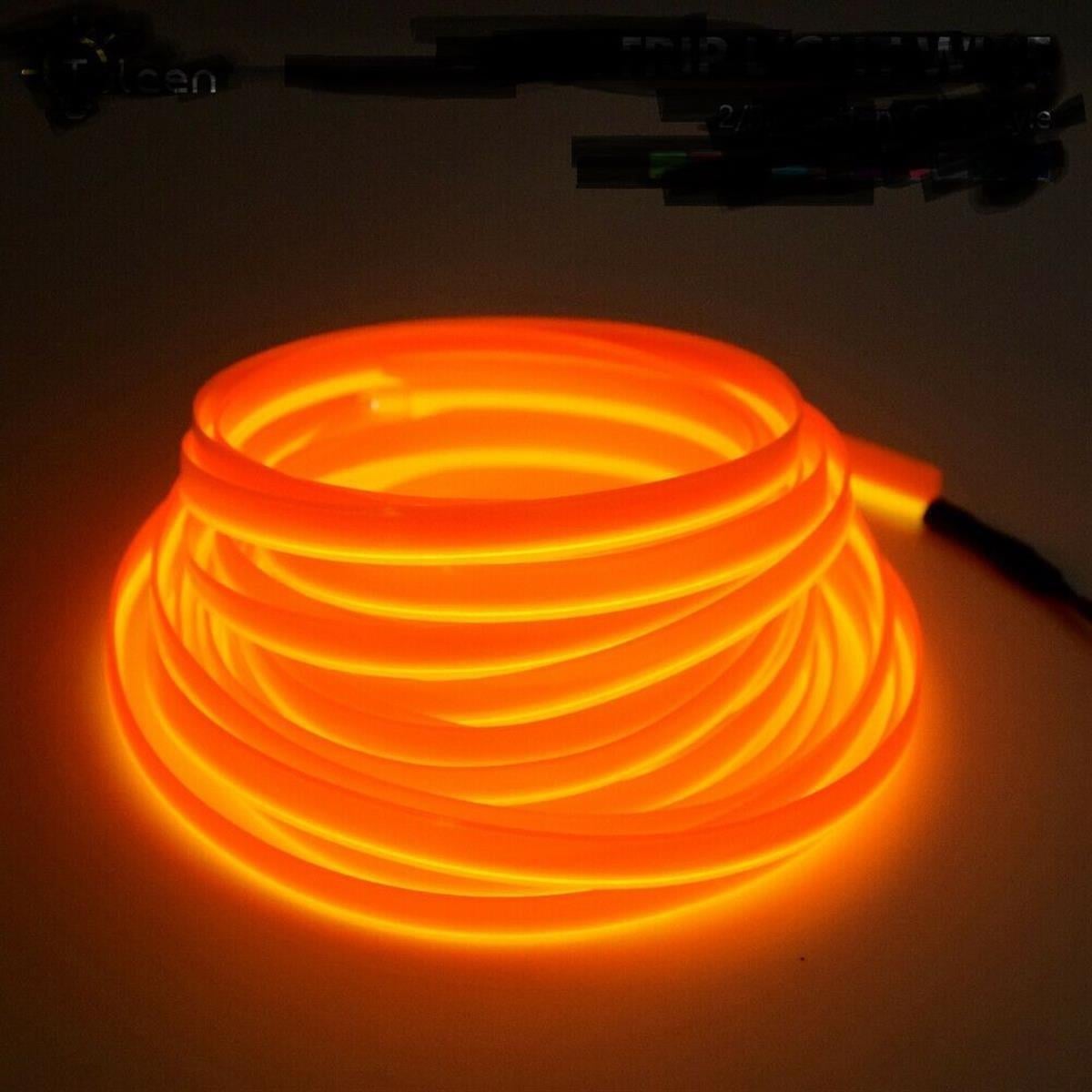 Araç İçi Neon Ledi Torpido İp Led 5 Metre TURUNCU