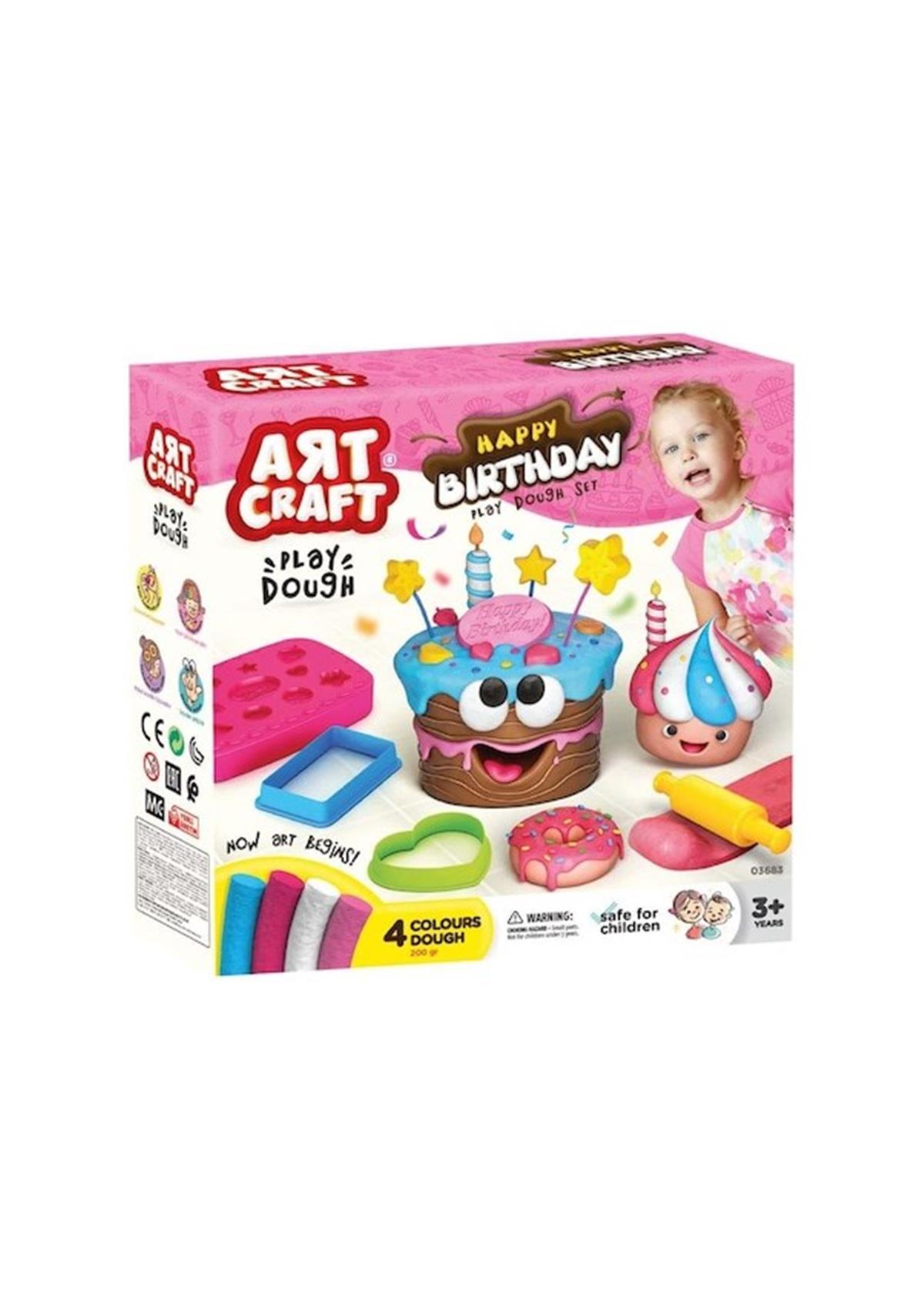 Art Craft Doğum Günü Oyun Hamuru Seti 10  Parça