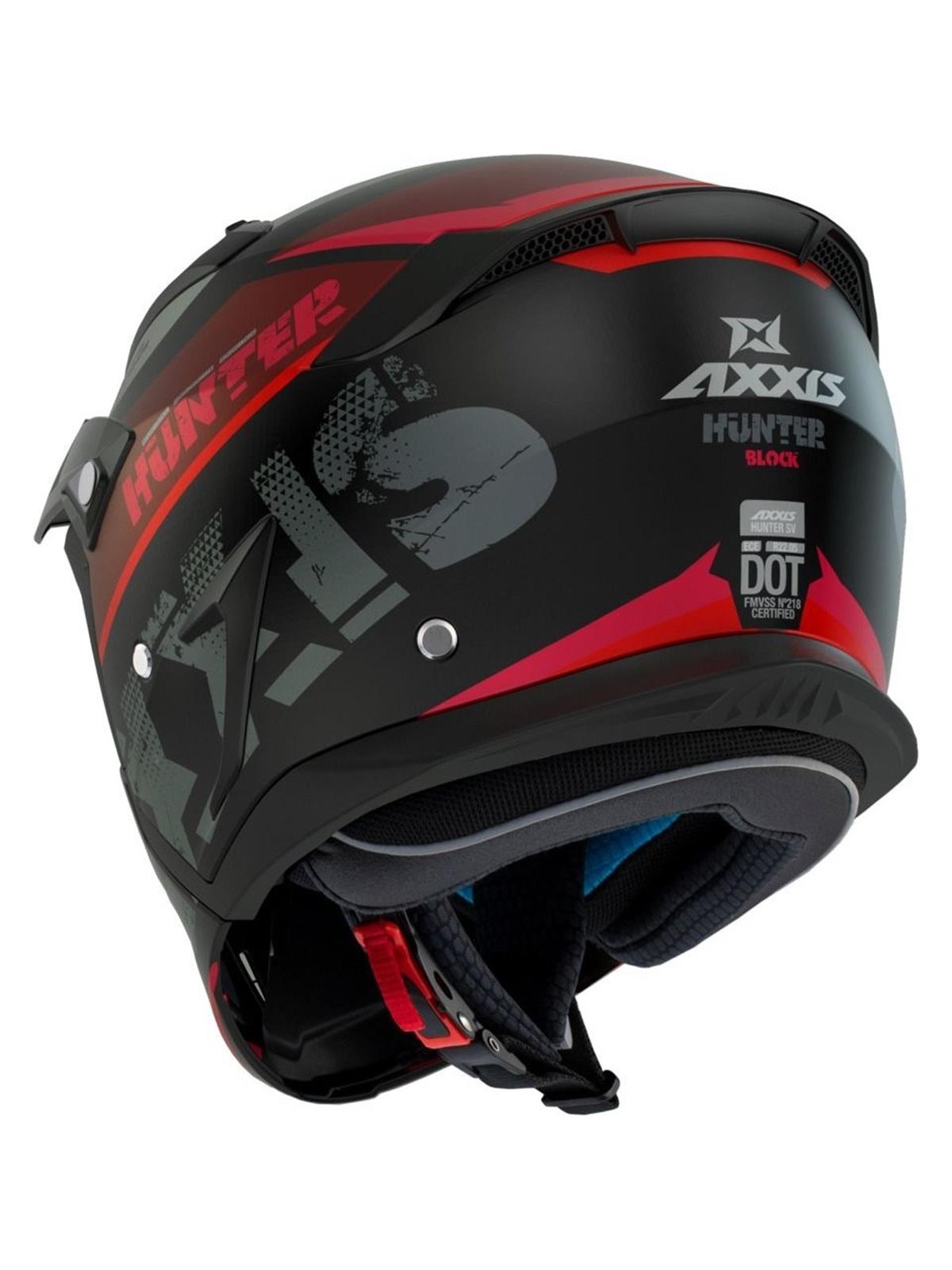 AXXIS HUNTER SV BLOCK B5 MATTFLUOR RED / L