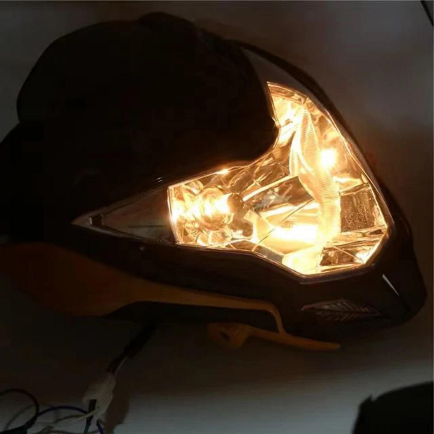 Bajaj Pulsar NS150 NS200 Ön Far Grenajlı Led Ve Siperlik Camlı Tam Uyumlu Premium Kalite