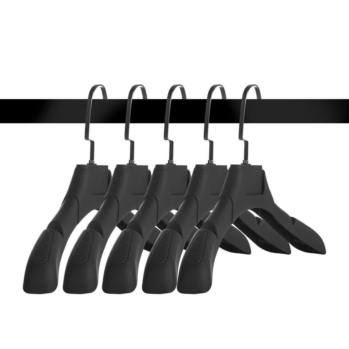 Bayan Ceket Gömlek Askısı SİYAH SOFT Renk 10 ADET 38 Cm Genişlik