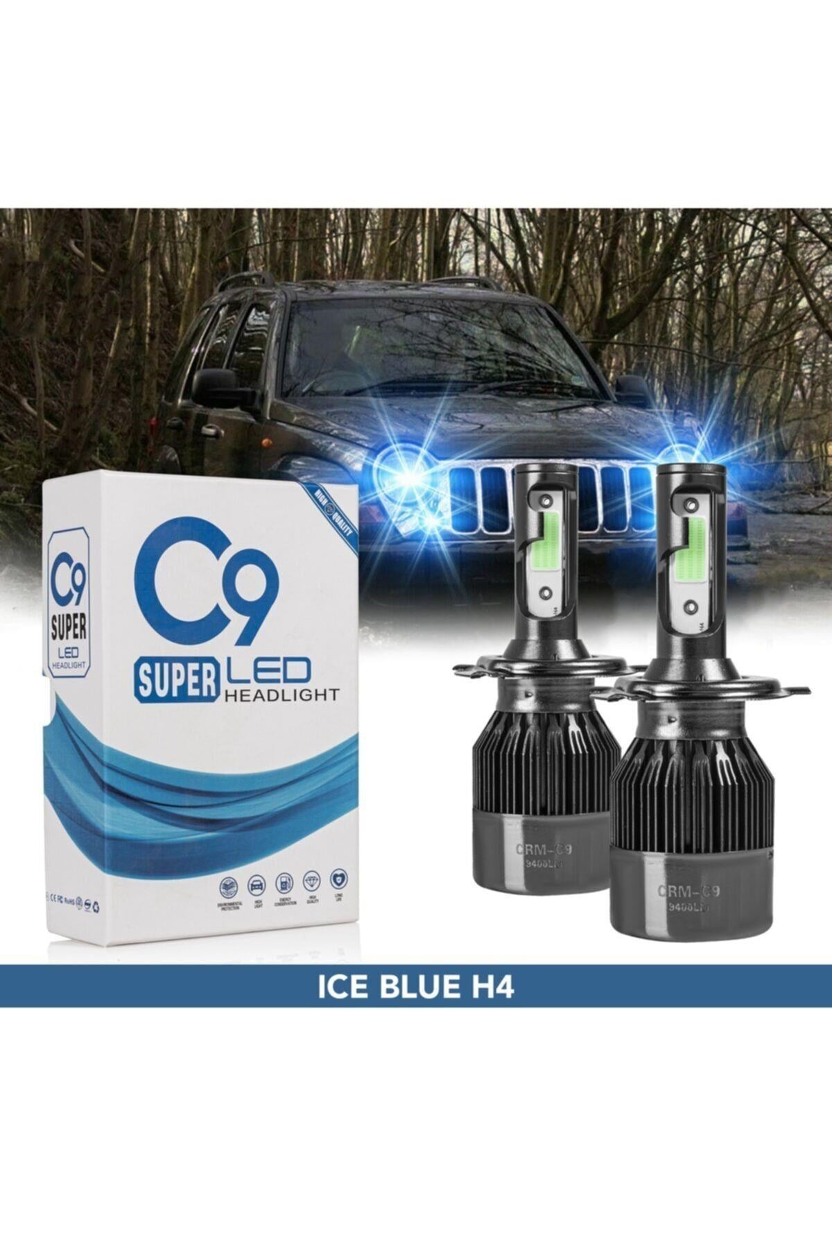 C9 Led Xenon BUZ MAVİ Zenon Far Ampulü H4