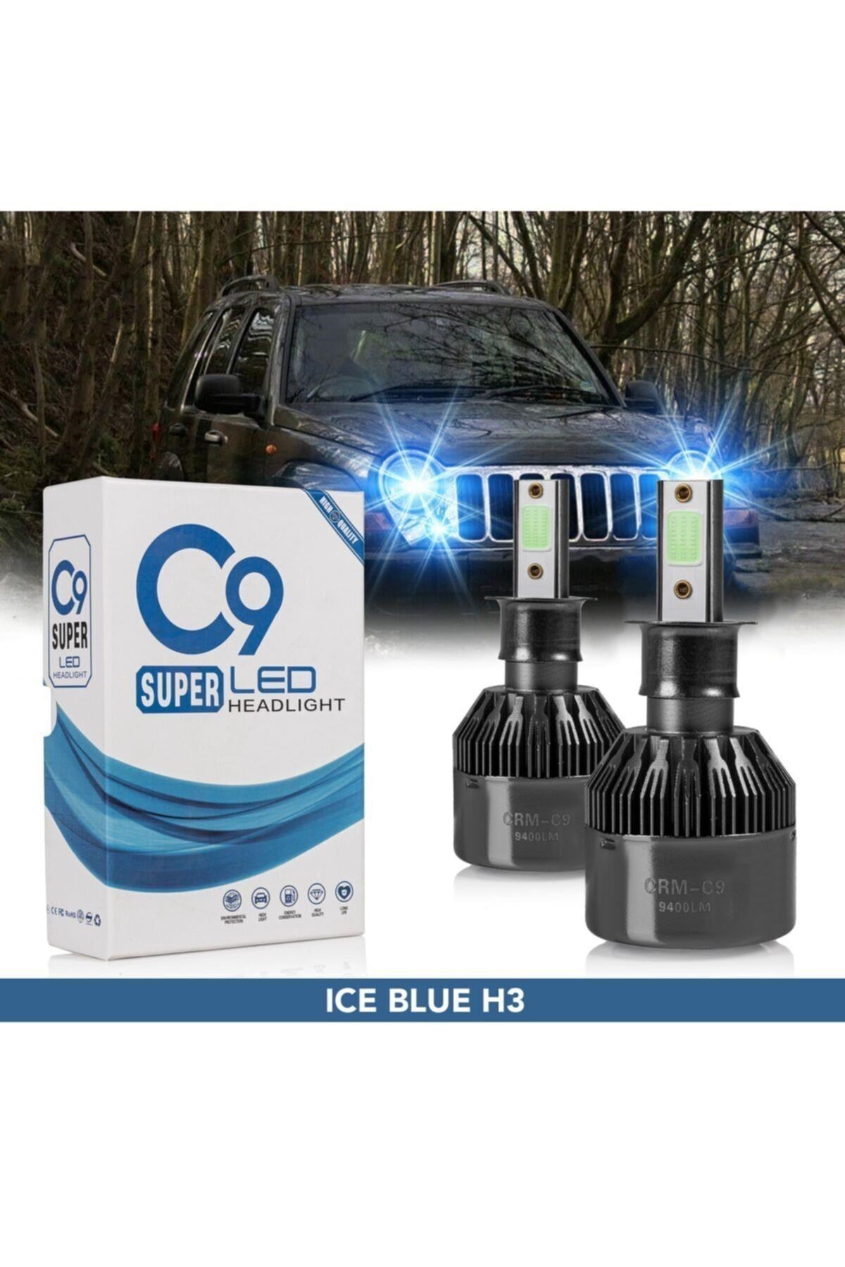 C9 Led Xenon BUZ MAVİ Zenon Far Ampulü H3
