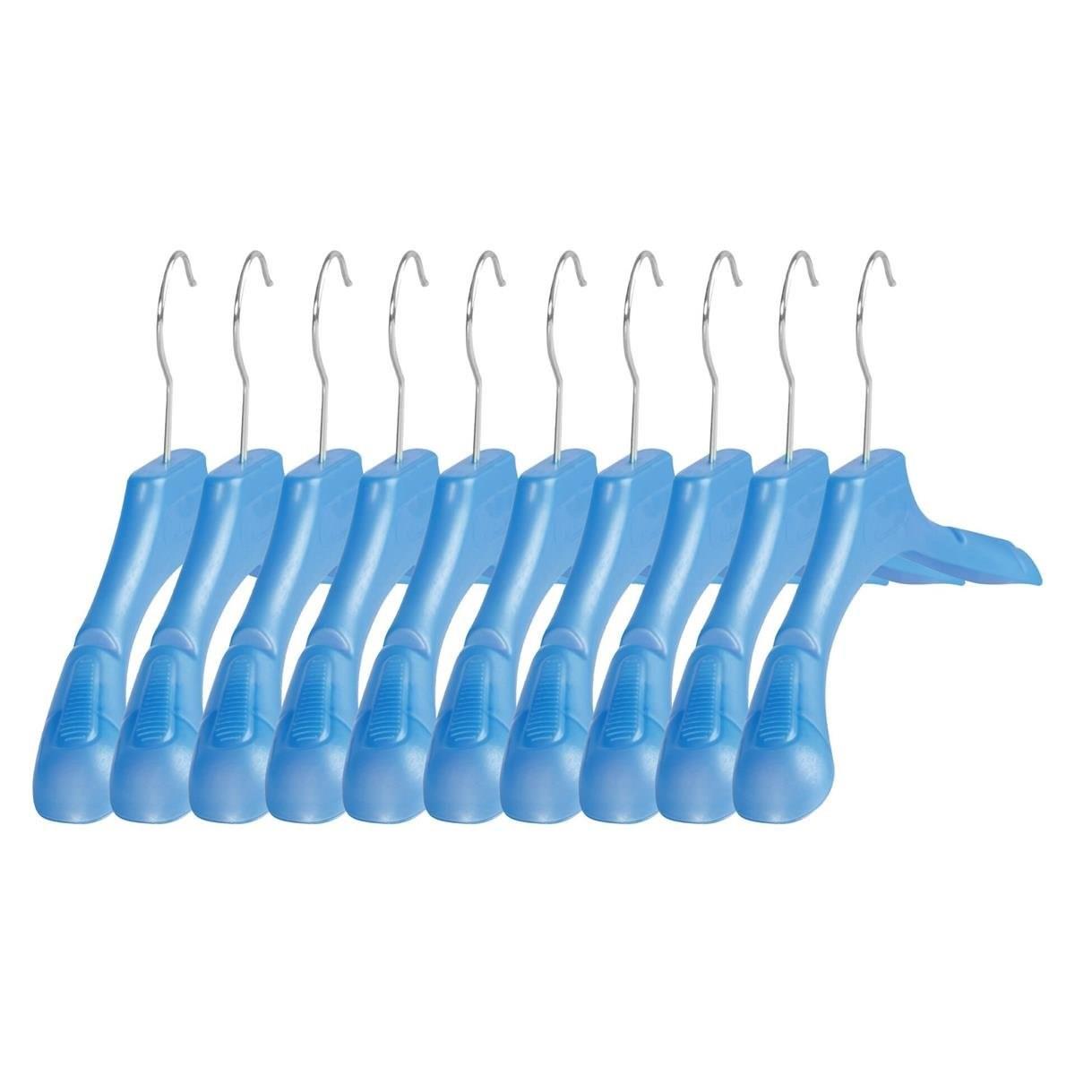 Çocuk MAVİ Elbise Mont Askısı 10 Adet Paketli 30 Cm Çocuk Askı