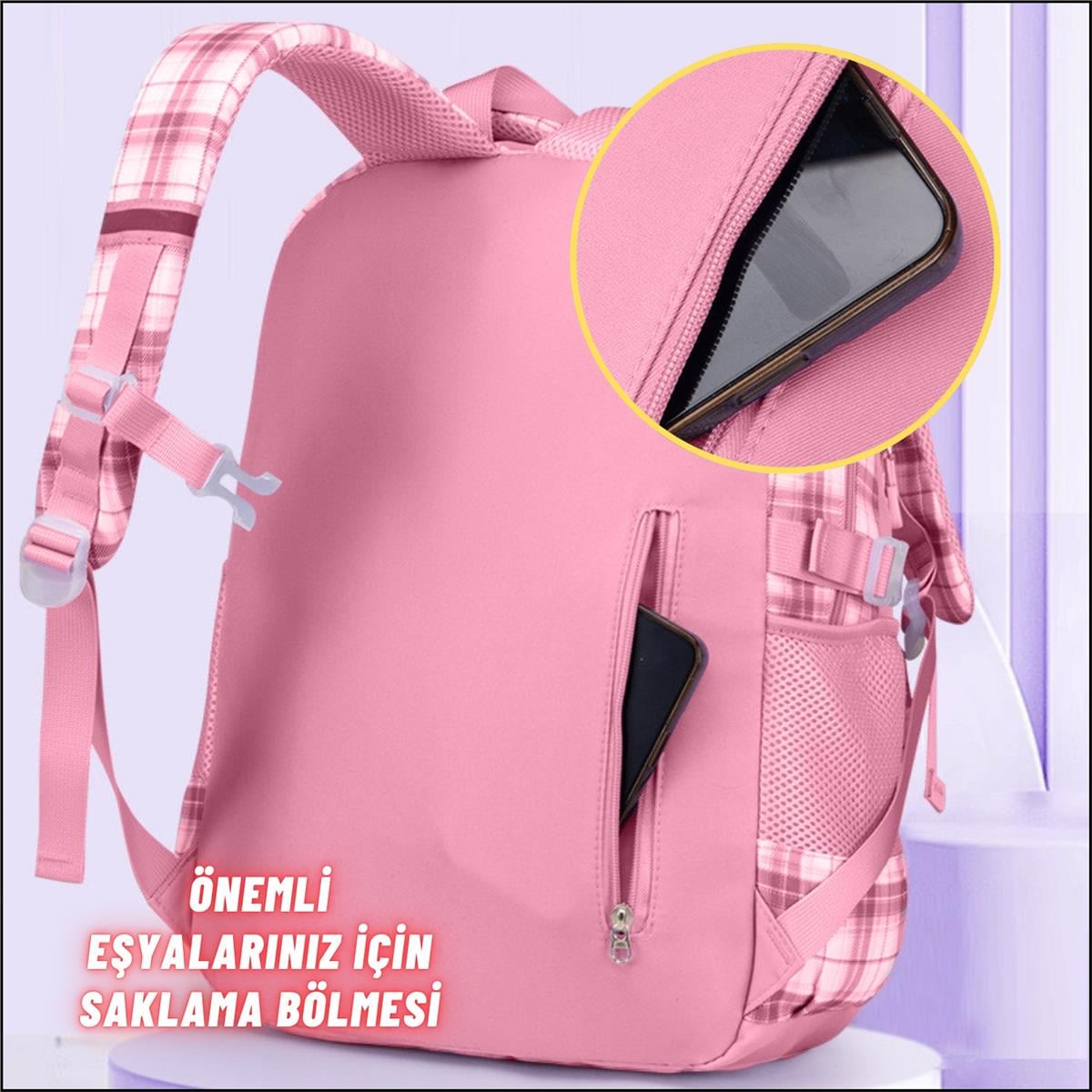 Çocuk Okul Sırt Çantası Ergonomik Özel Tasarım Çok Bölmeli Yeni Nesil Okul Çantası
