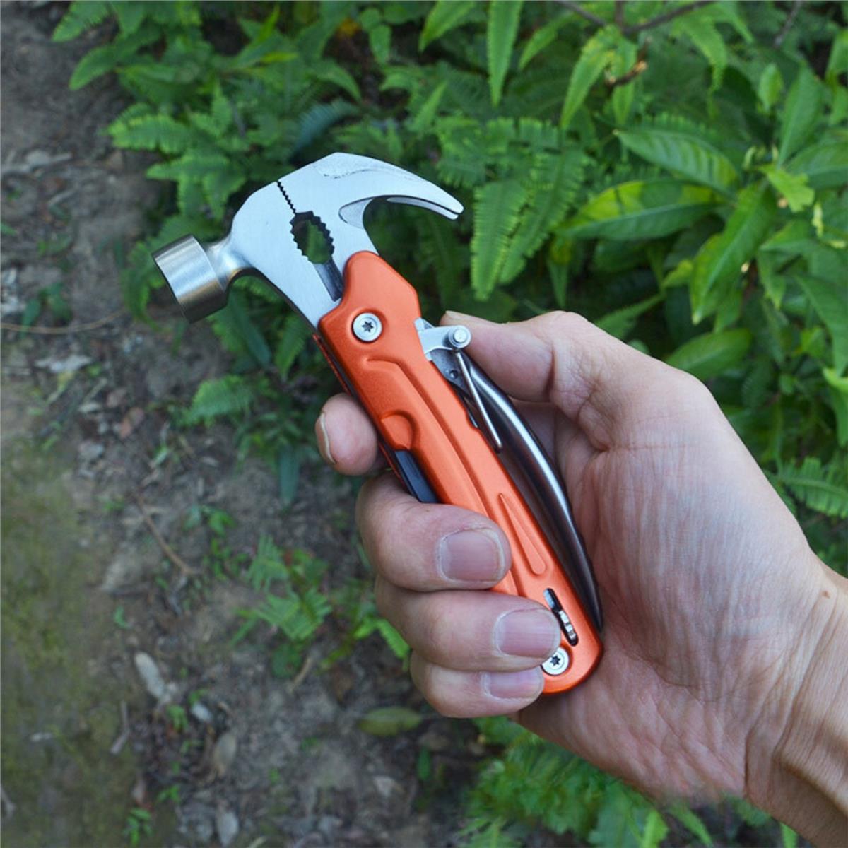 Çok Fonksiyonlu Outdoor Kamp Ekipmanı Çekiç Pense Piknik Ve Doğa Taşınabilir Alet Seti