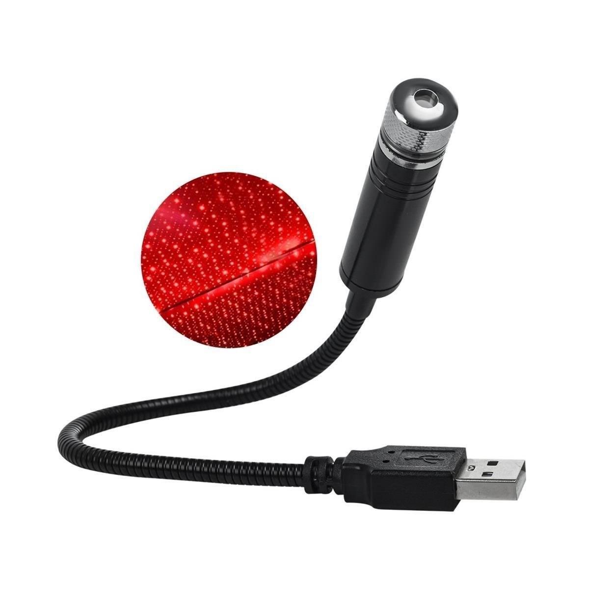Dekoratif Lazer Usb Taşınabilir Led Animasyon Eğlence Lambası KIRMIZI