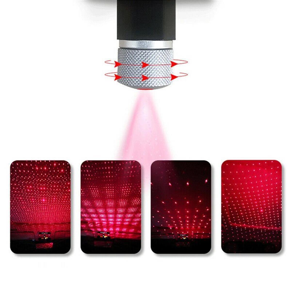 Dekoratif Lazer Usb Taşınabilir Led Animasyon Eğlence Lambası KIRMIZI