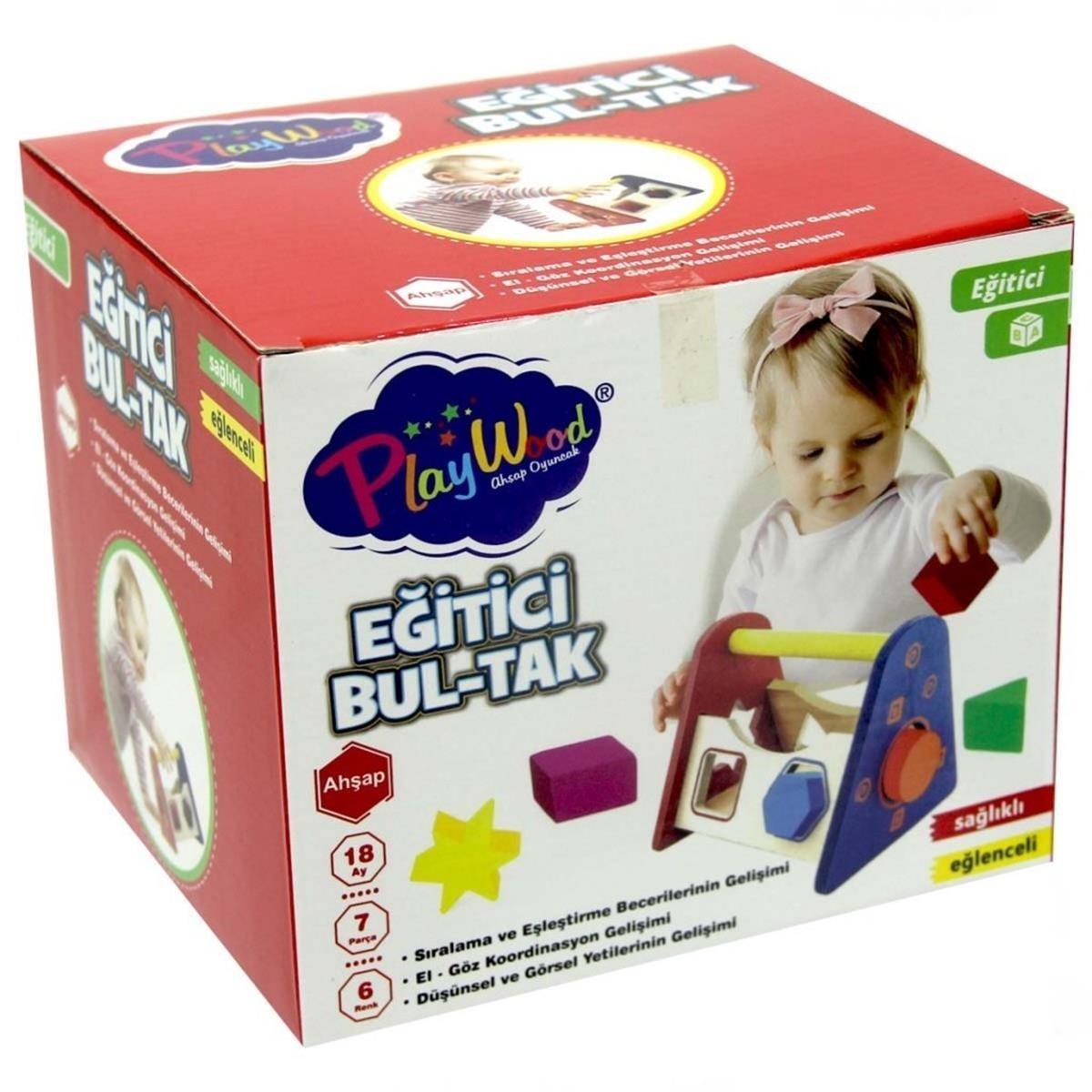 Eğitici Bloklu Ahşap Bultak Oyuncak