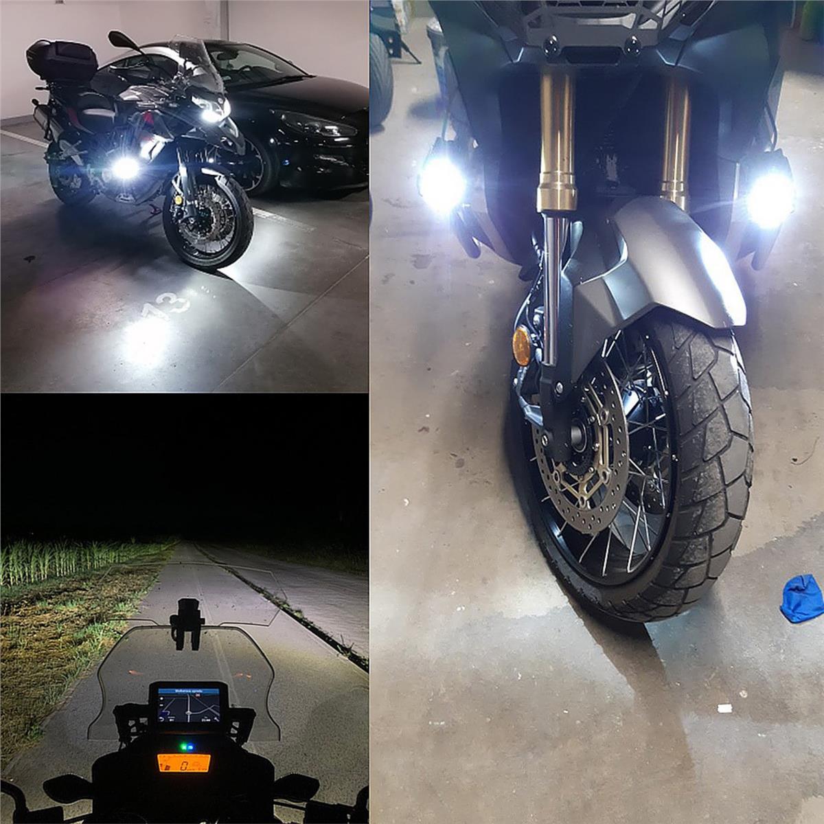 Enduro ve GS Serileri Uyumlu Motosiklet LED Sis Farı Yüksek Performans Metal Gövde 12V-24V 40W 2 Adet