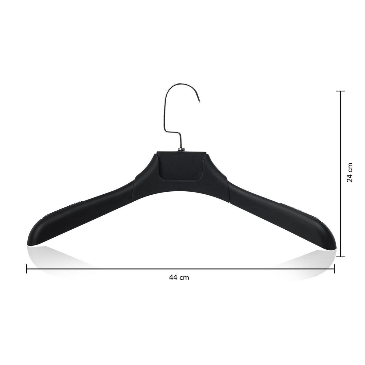 Erkek Ceket Gömlek Askısı SİYAH 10 ADET 42 CM Genişlik