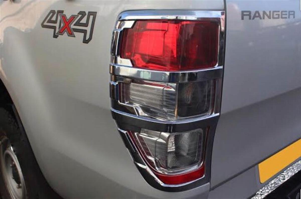 Ford Ranger Arka Stop Krom Çerçeve (T7) 2015 Sonrası Uyumlu
