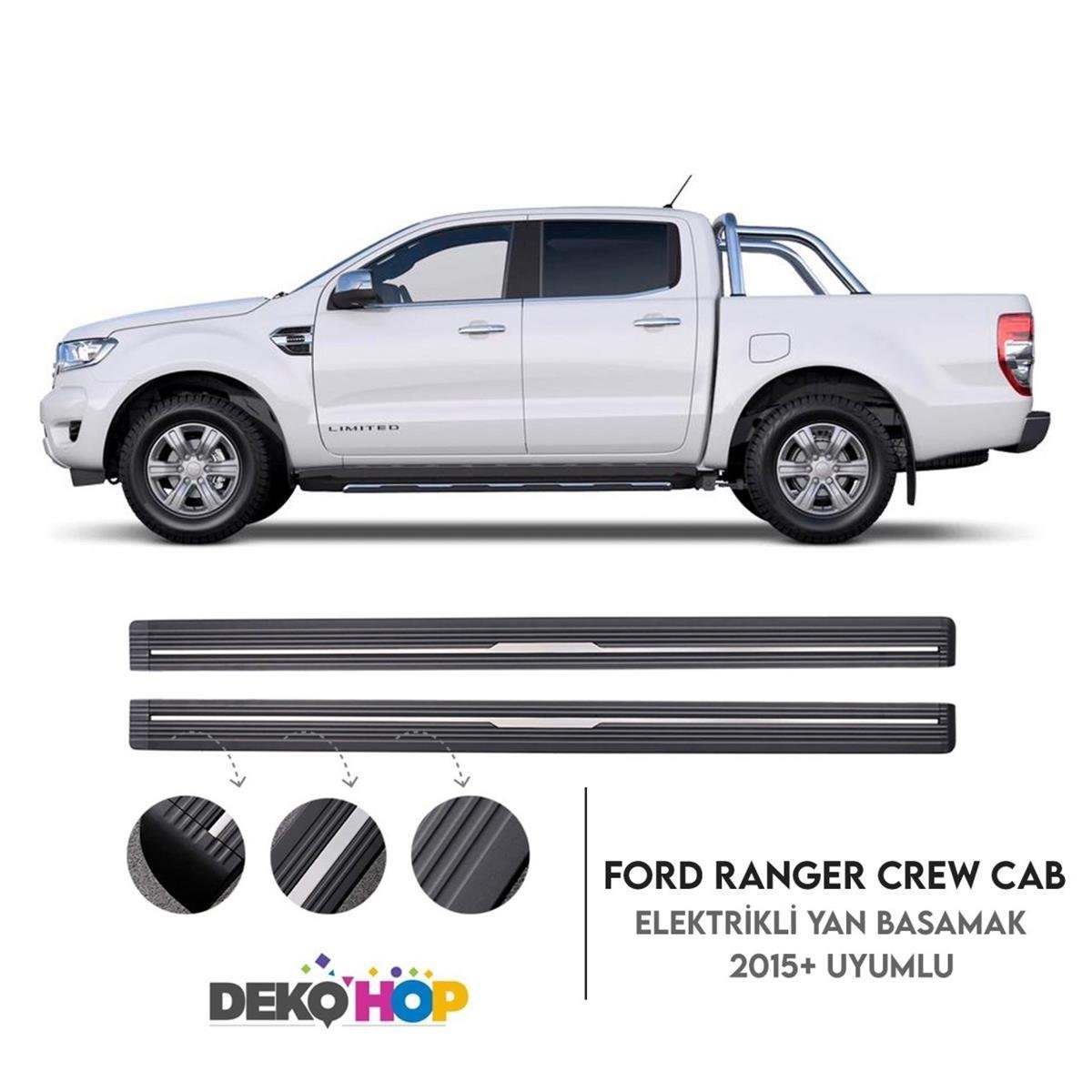 Ford Ranger Elektrikli Yan Basamak Seti 2015 Sonrası Uyumlu