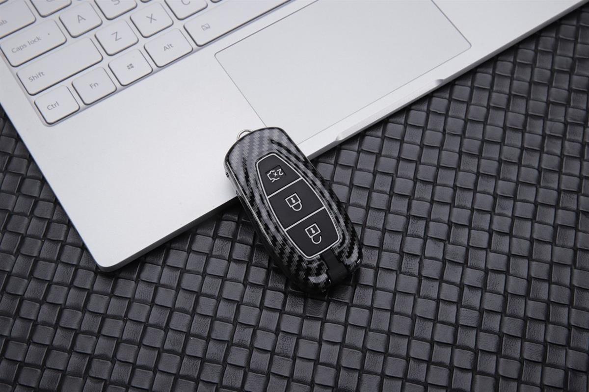 Ford Uyumlu Smart Anahtar Karbon Metal Anahtar Kılıfı