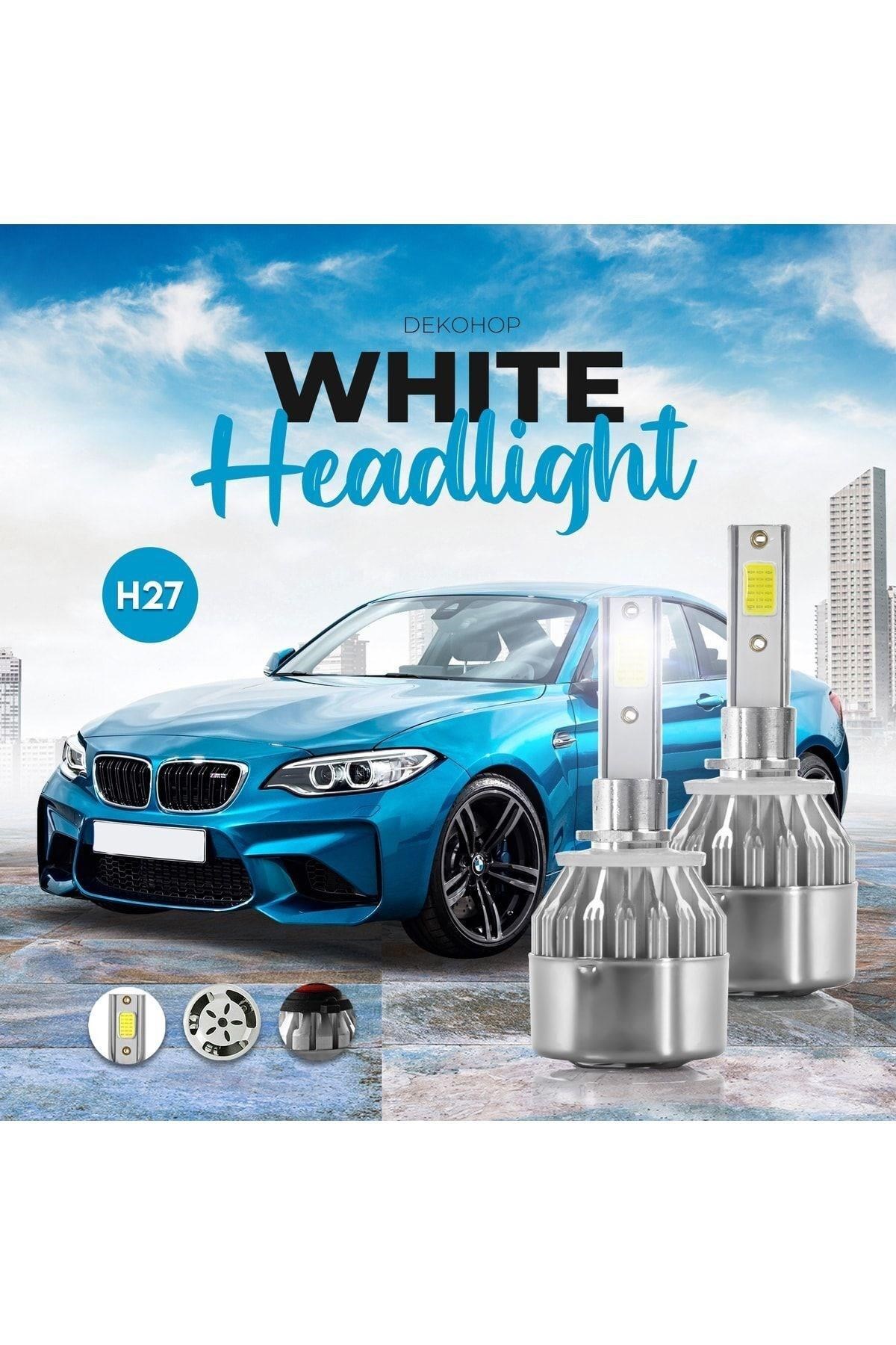 H27 Led Xenon Far Ampulü Beyaz Renk Zenon Led Far