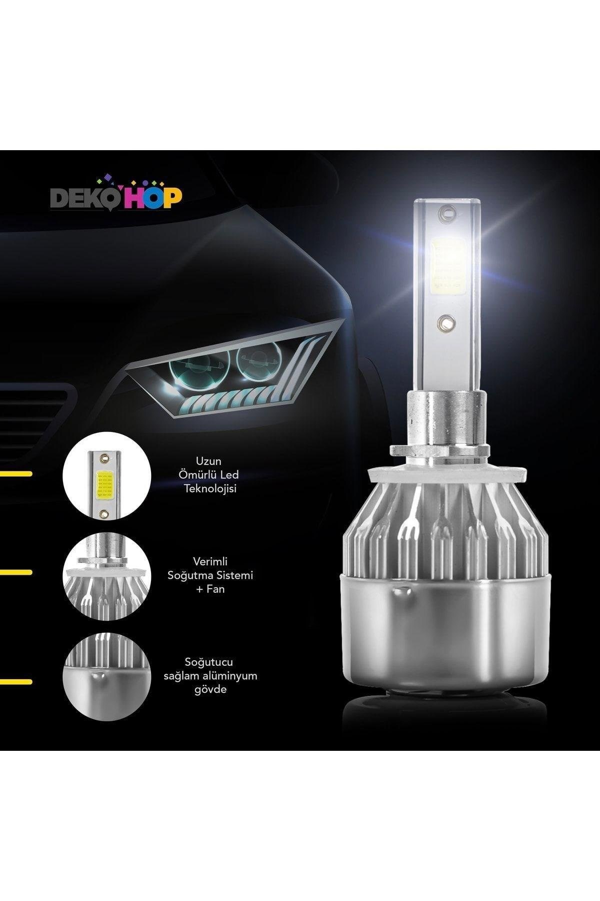 H3 Led Xenon Far Ampulü Beyaz Renk Zenon Led Far