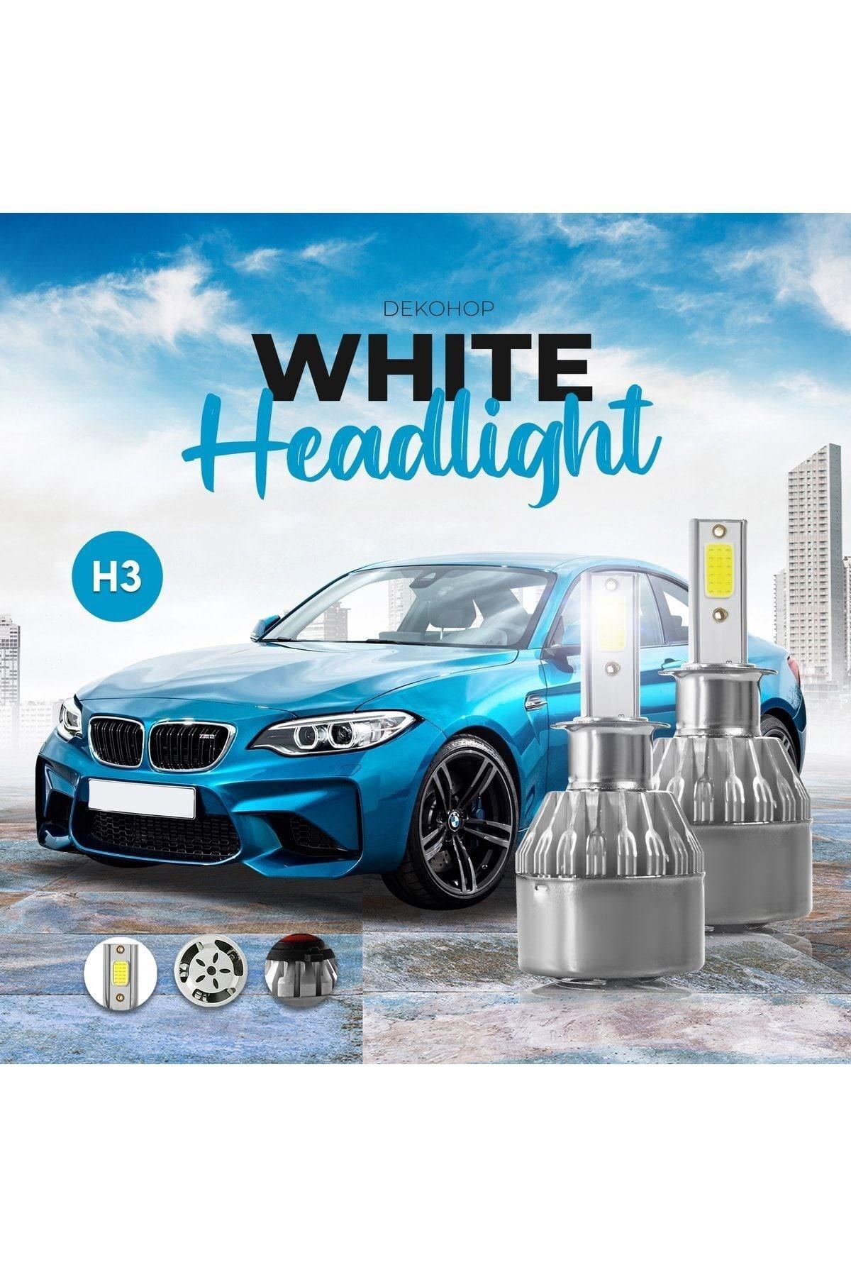 H3 Led Xenon Far Ampulü Beyaz Renk Zenon Led Far
