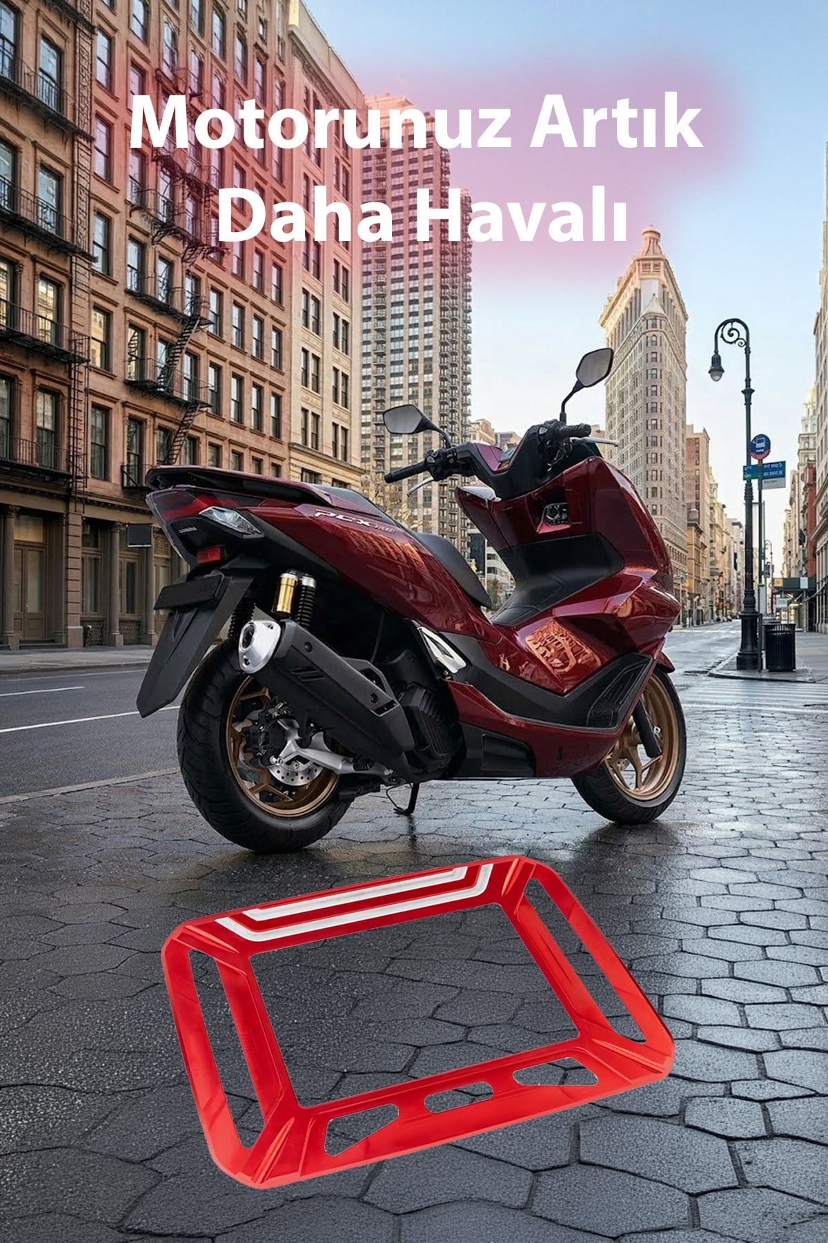 Honda PCX 2025-2026 Uyumlu CNC Aluminyum Gösterge/Ekran Çerçevesi