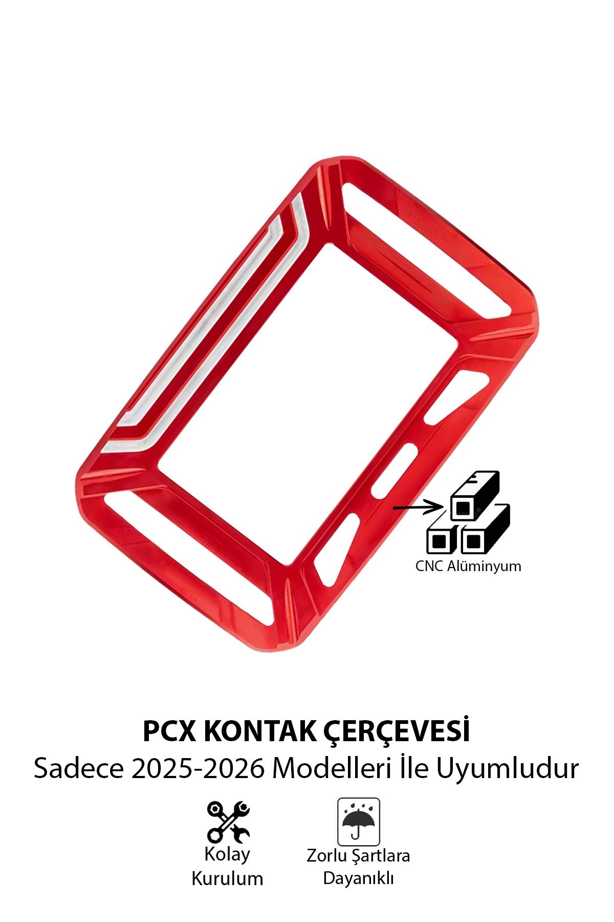 Honda PCX 2025-2026 Uyumlu CNC Aluminyum Gösterge/Ekran Çerçevesi