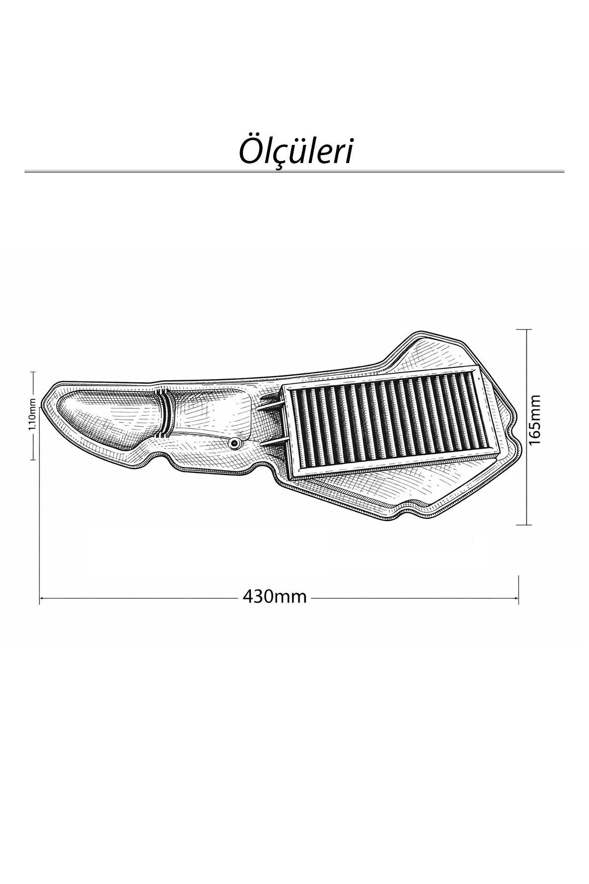 HONDA PCX Uyumlu MAVİ Temizlenebilir Performans Hava Filtresi (2021-2026)