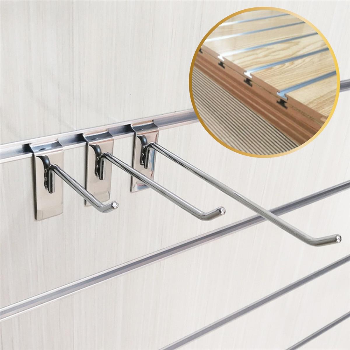 Kanallı Pano Kancası 20 cm 10/50/100 ADET Paslanmaz Nikel Kaplamalı Extra Güçlü