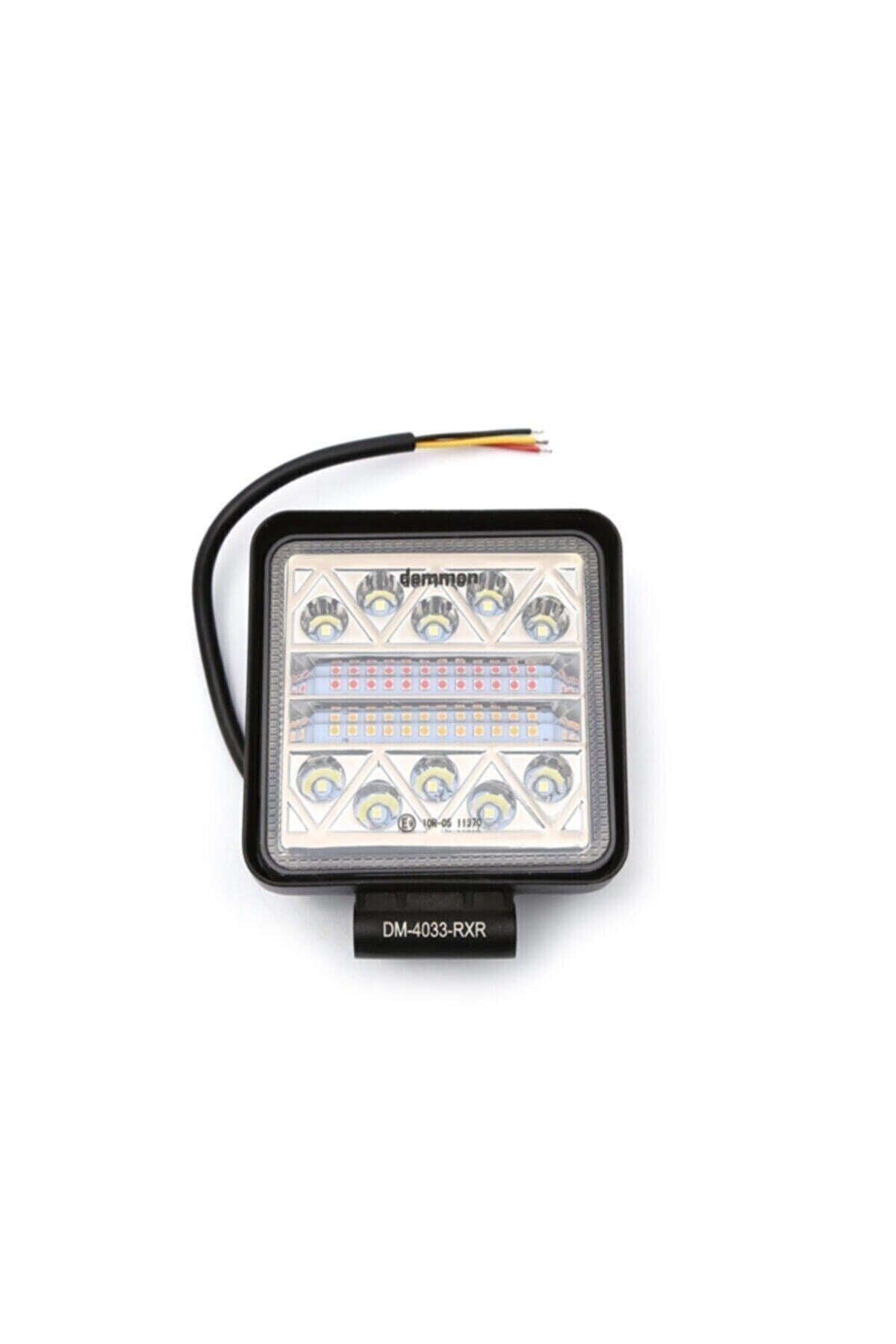 Kare Geri Vites Lambası 12v-24v 32ledli Geri-fren-sinyal 3 Fonksiyonlu Dm-4033-rxr